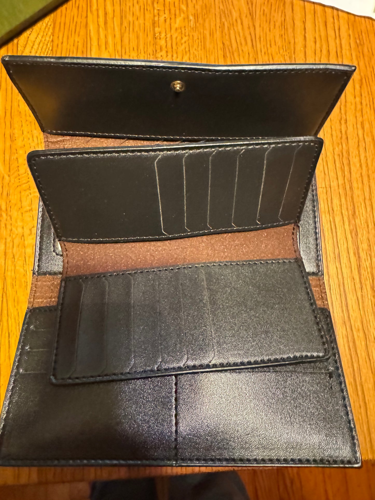 Unbranded Monogram Wallet with Checkbook Cover