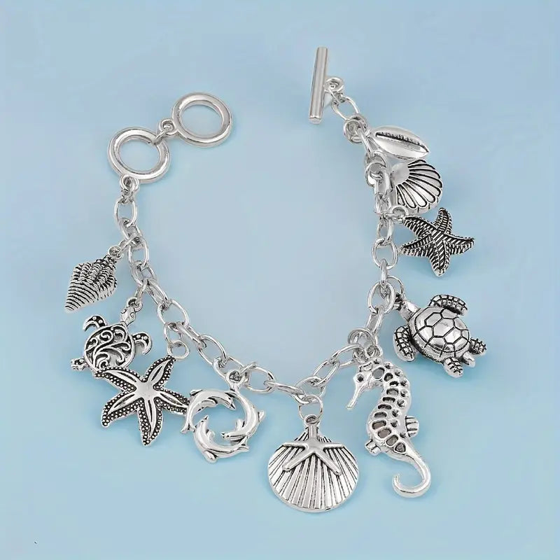 Sea Shell Ocean Charmscape Bracelet