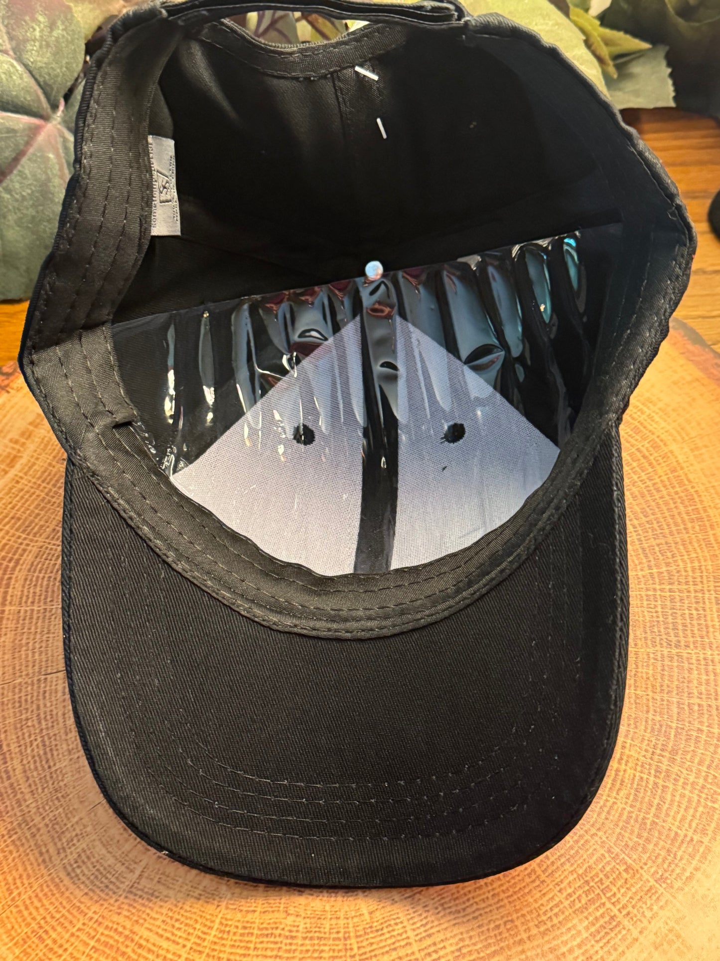 Black Cruise Vacation Bling Baseball Hat