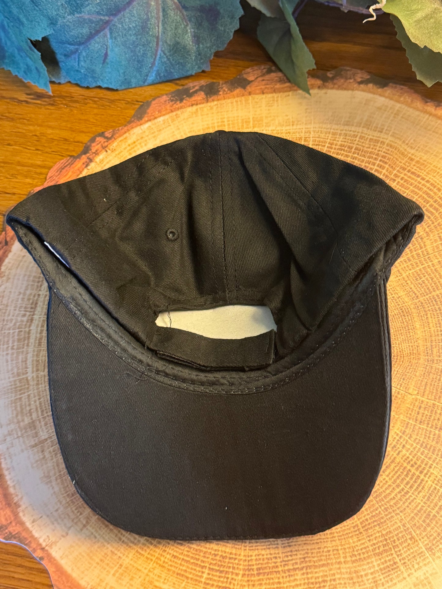 Black Cross Studded Baseball Hat