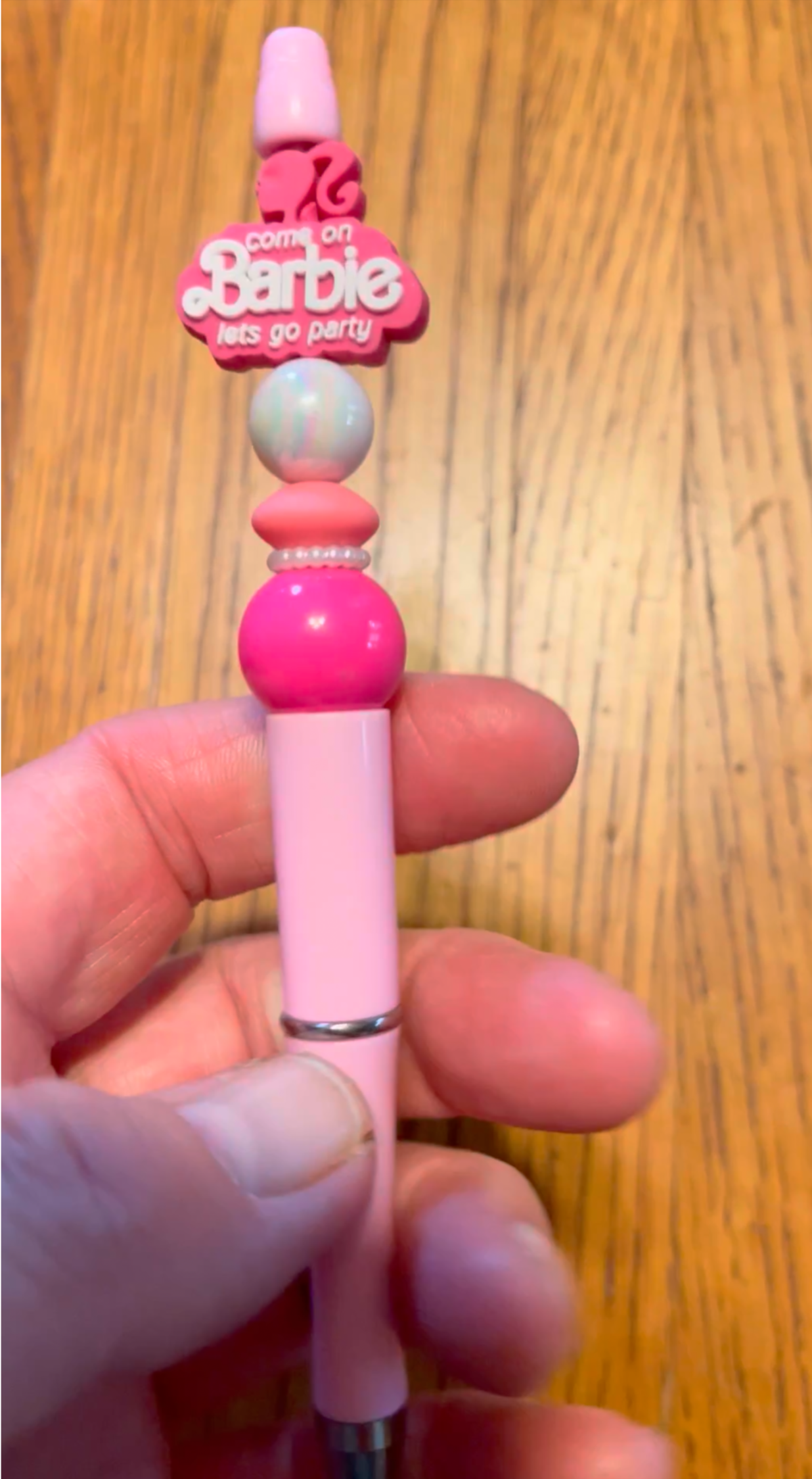 Barbie Beaded Ink Pen