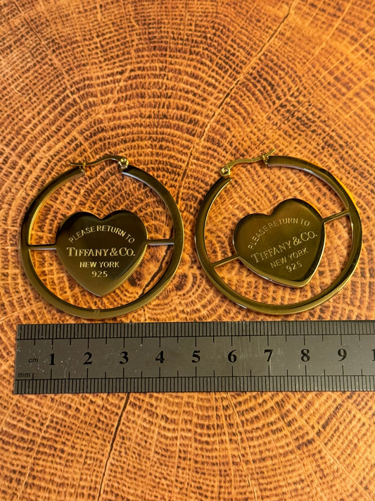 Elite Unbranded Gold Hoop Earrings J635