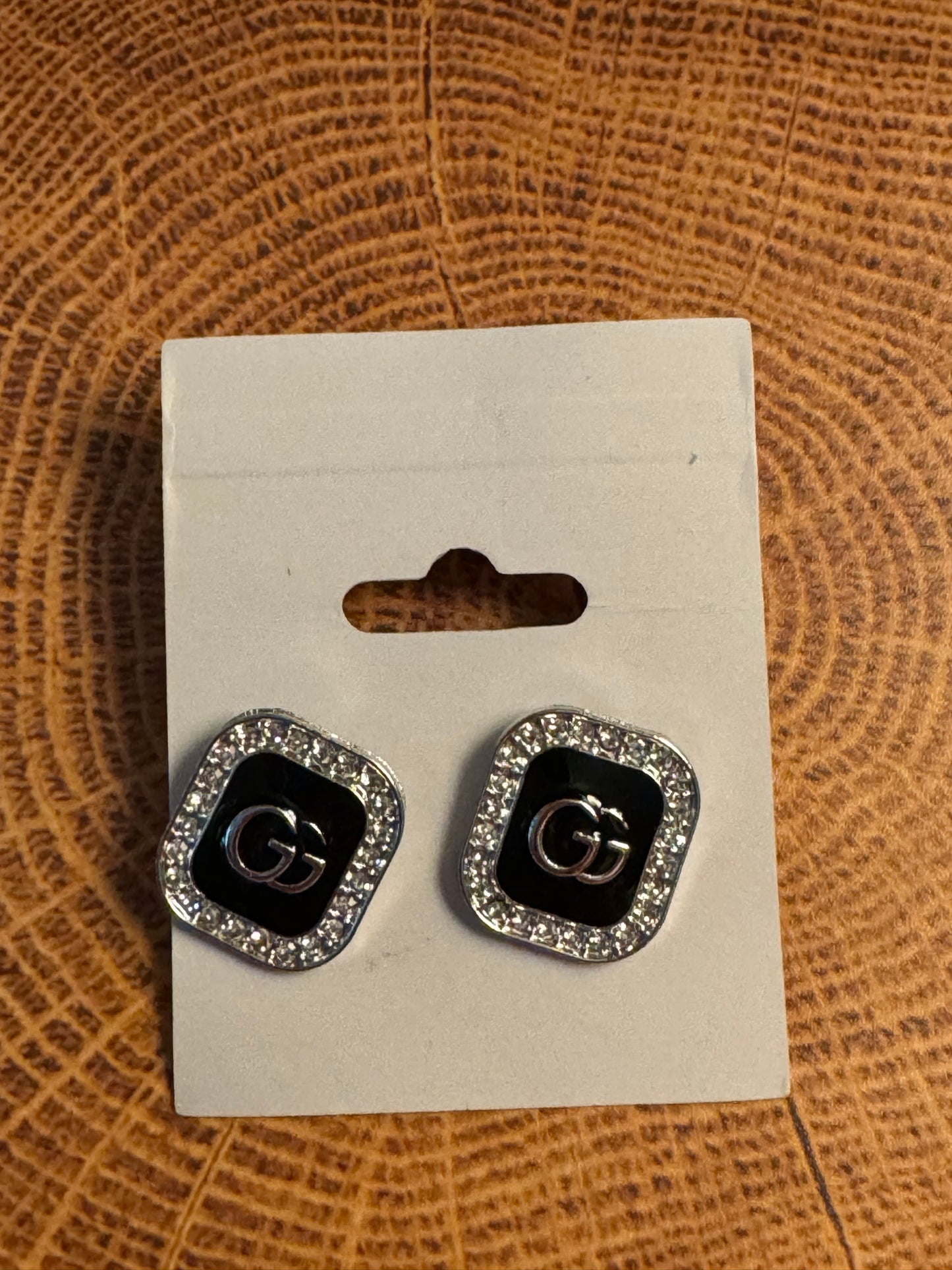 Fashion Earrings Black Post Back