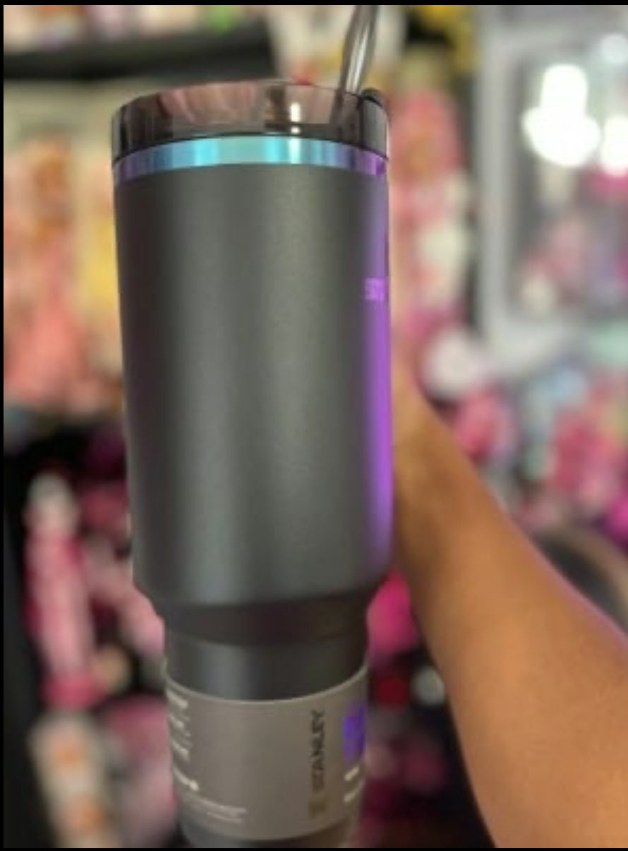 40oz Quencher H2.0 FlowState Stainless Steel Vacuum Insulated Tumbler -Black Chroma