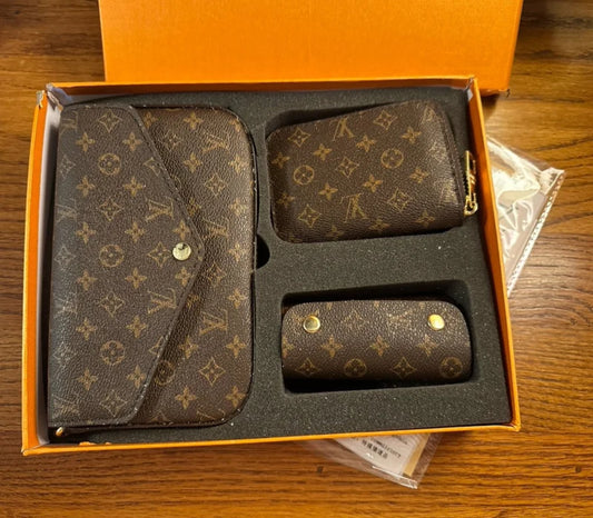 Unbranded Crossbody handbag purse keychain coin gift set accessories