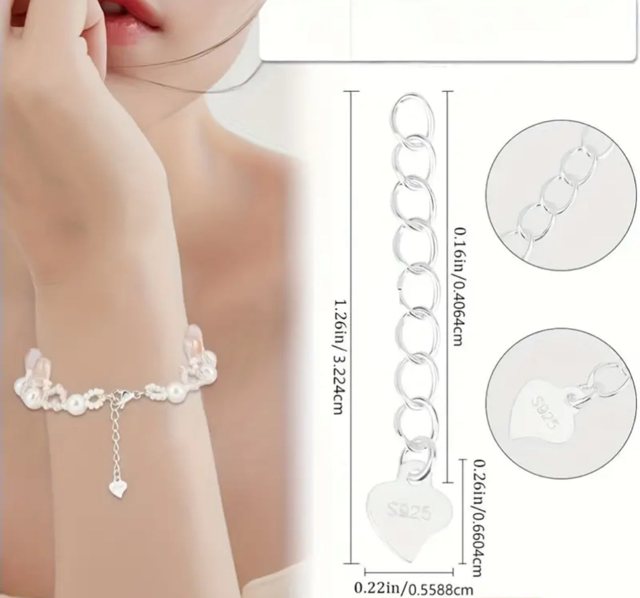 Pure 925 Sterling  Silver Chain Necklace