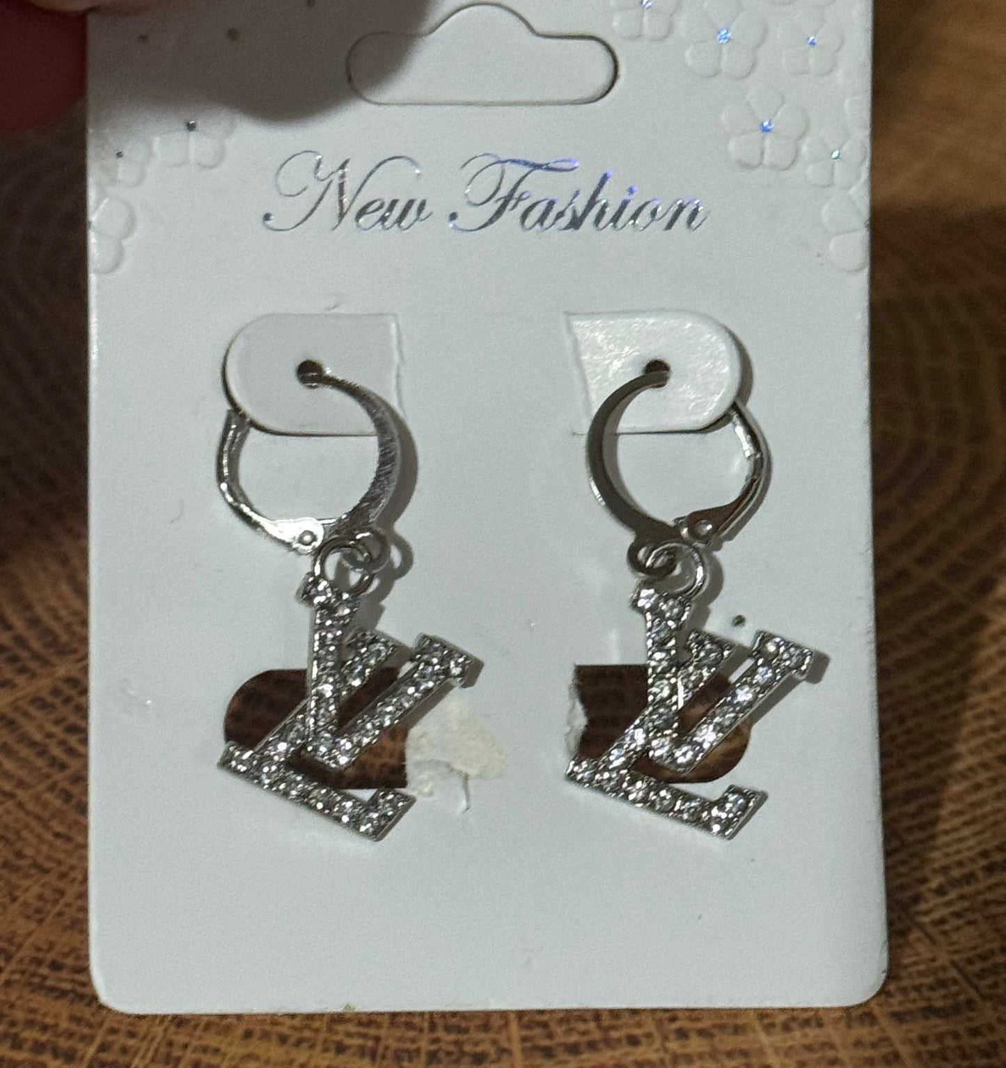 Bling Earrings Silver Unbranded