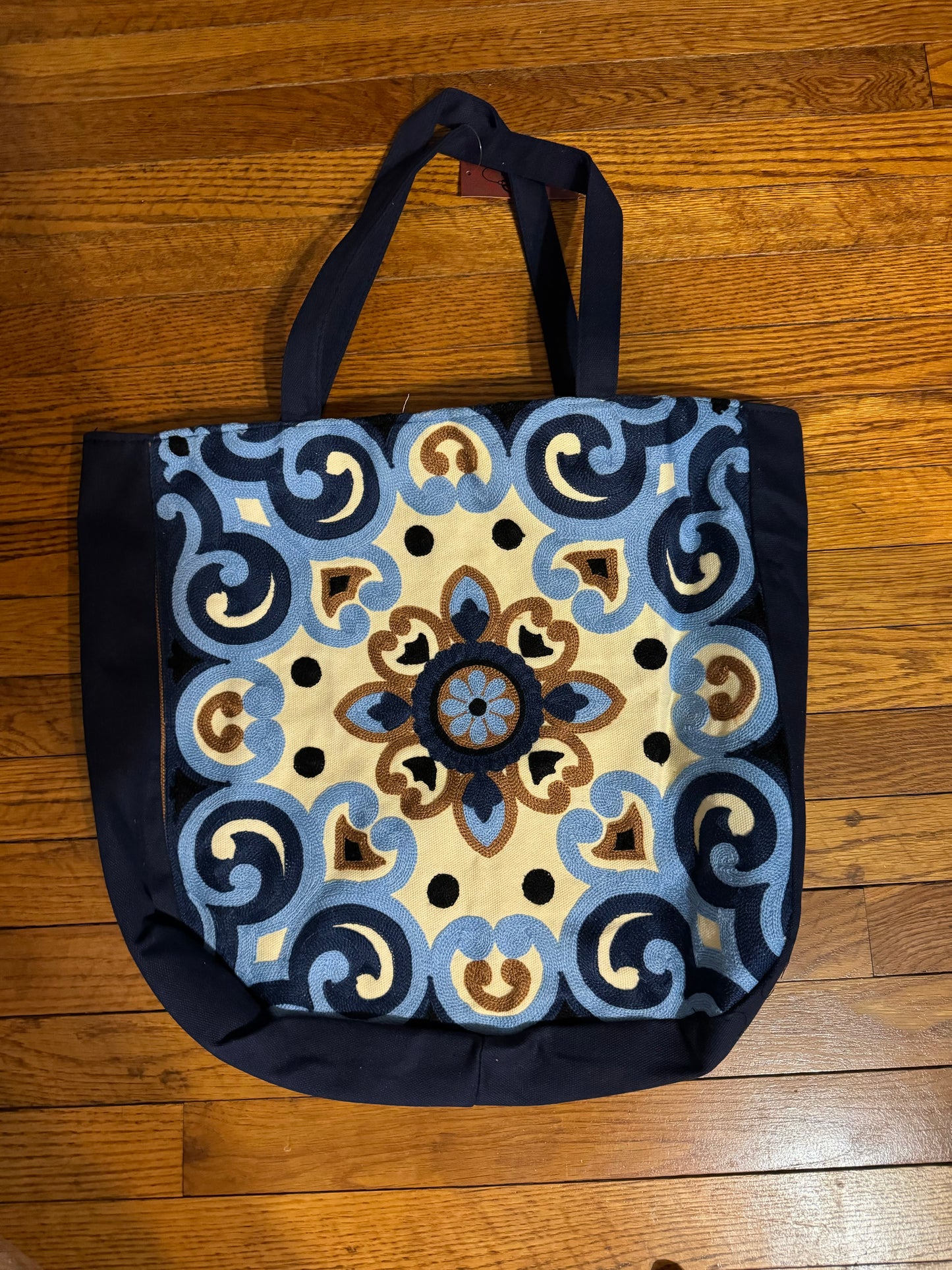 Flower Large Multicolor Beach Tote Bag Tote Shoulder Bag Purse w/ Handles XL