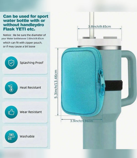 Mint Green Tumbler Cup Holder Bag