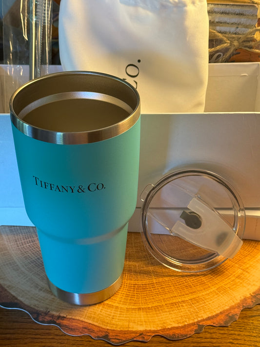 Blue Insulated Stainless Steel Beverage Tumbler Unbranded