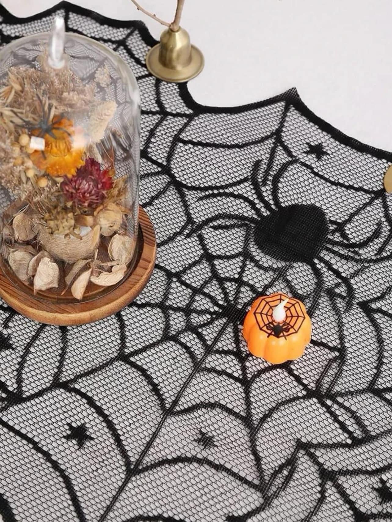 Halloween Spider Web Table Runner