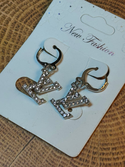 Bling Earrings Silver Unbranded