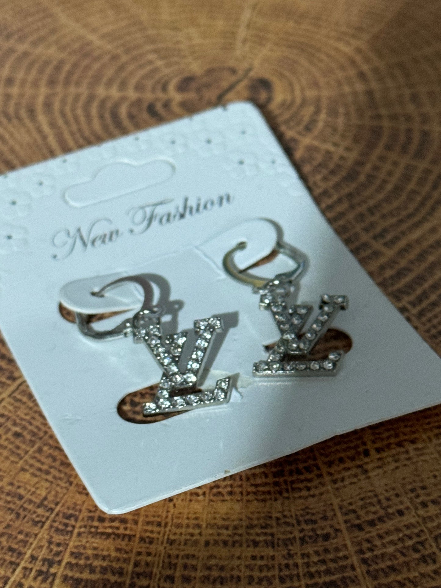 Bling Earrings Silver Unbranded