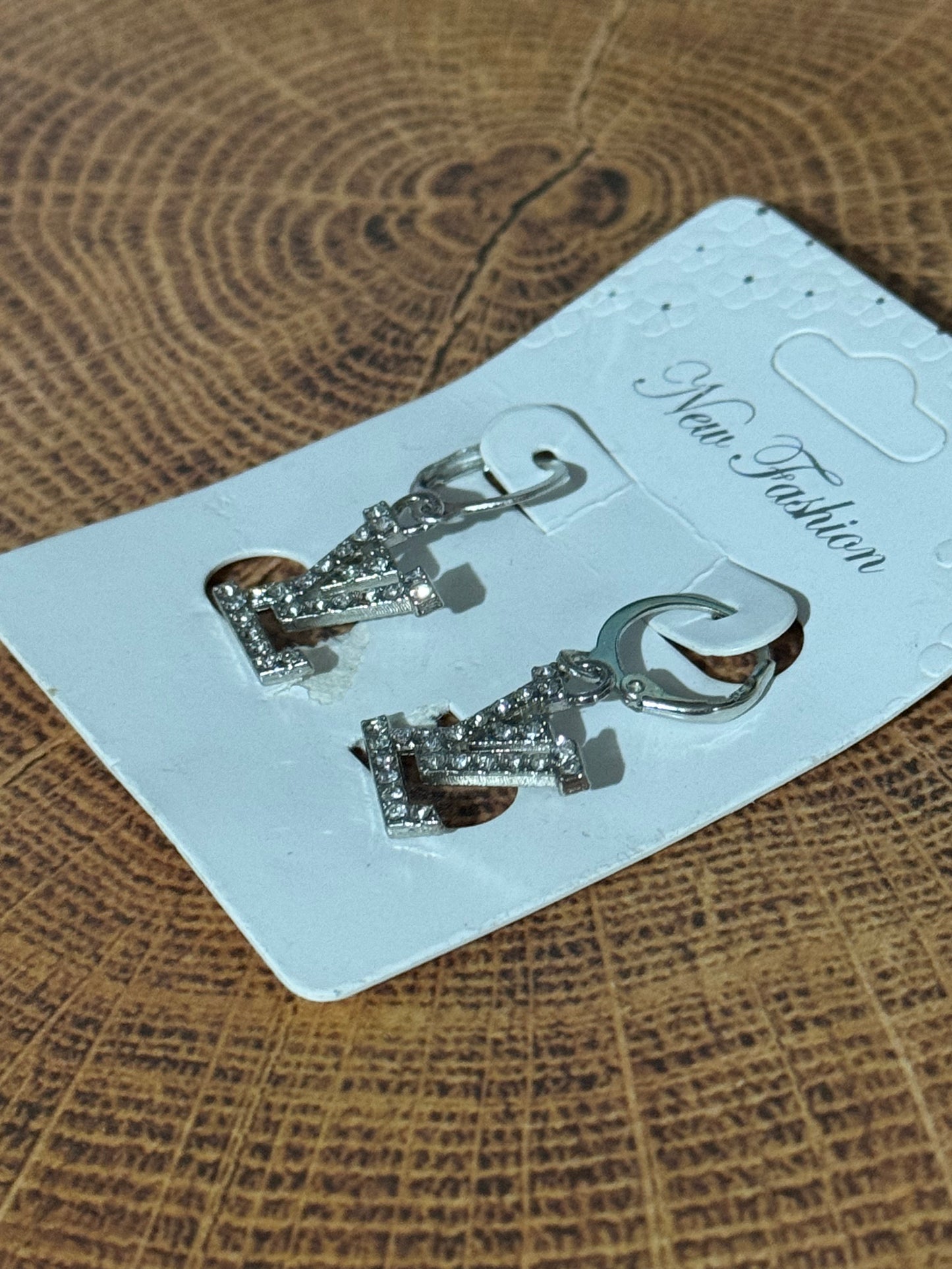 Bling Earrings Silver Unbranded