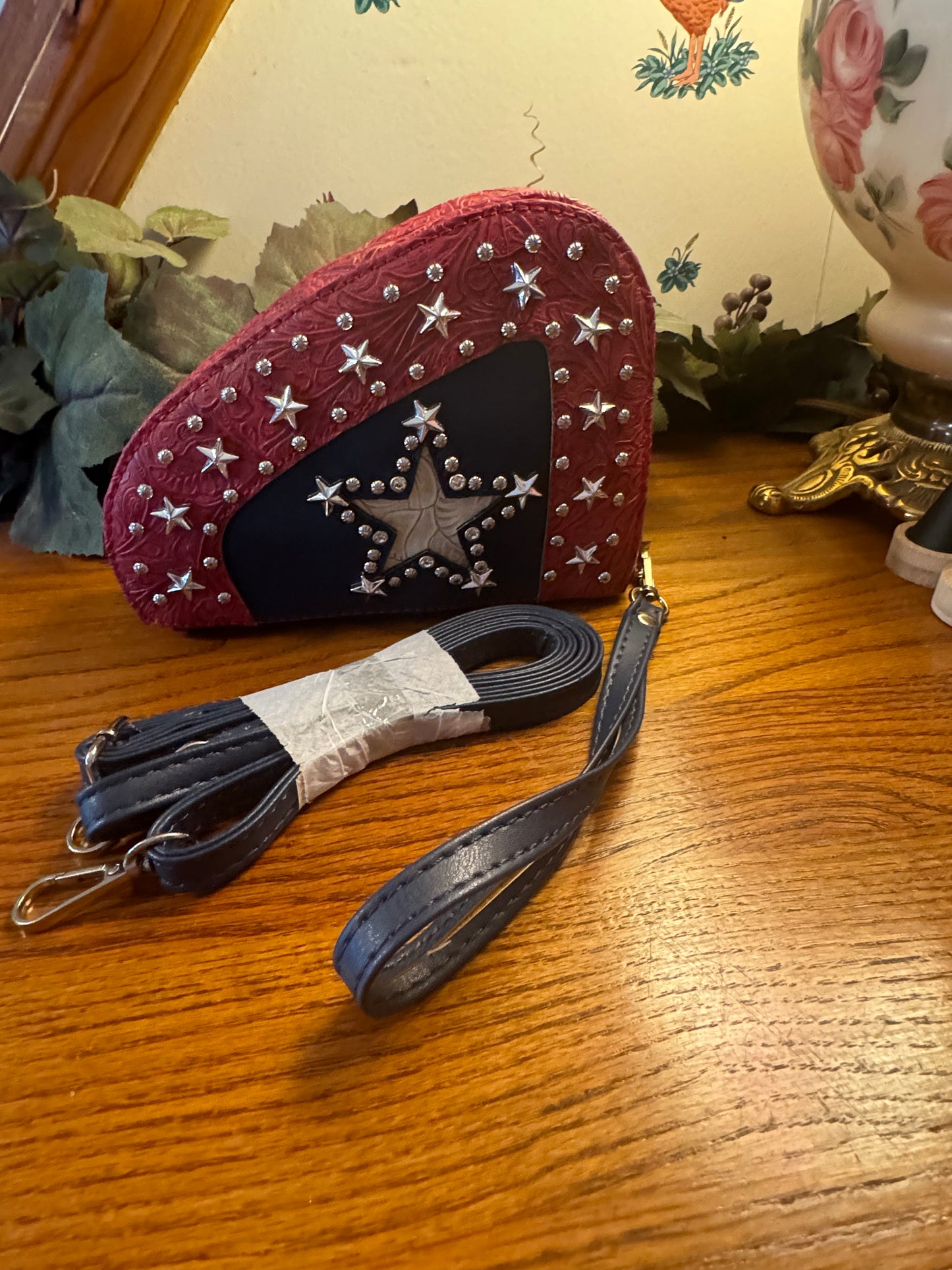 Star Red white Blue Studded Non Conceal Case