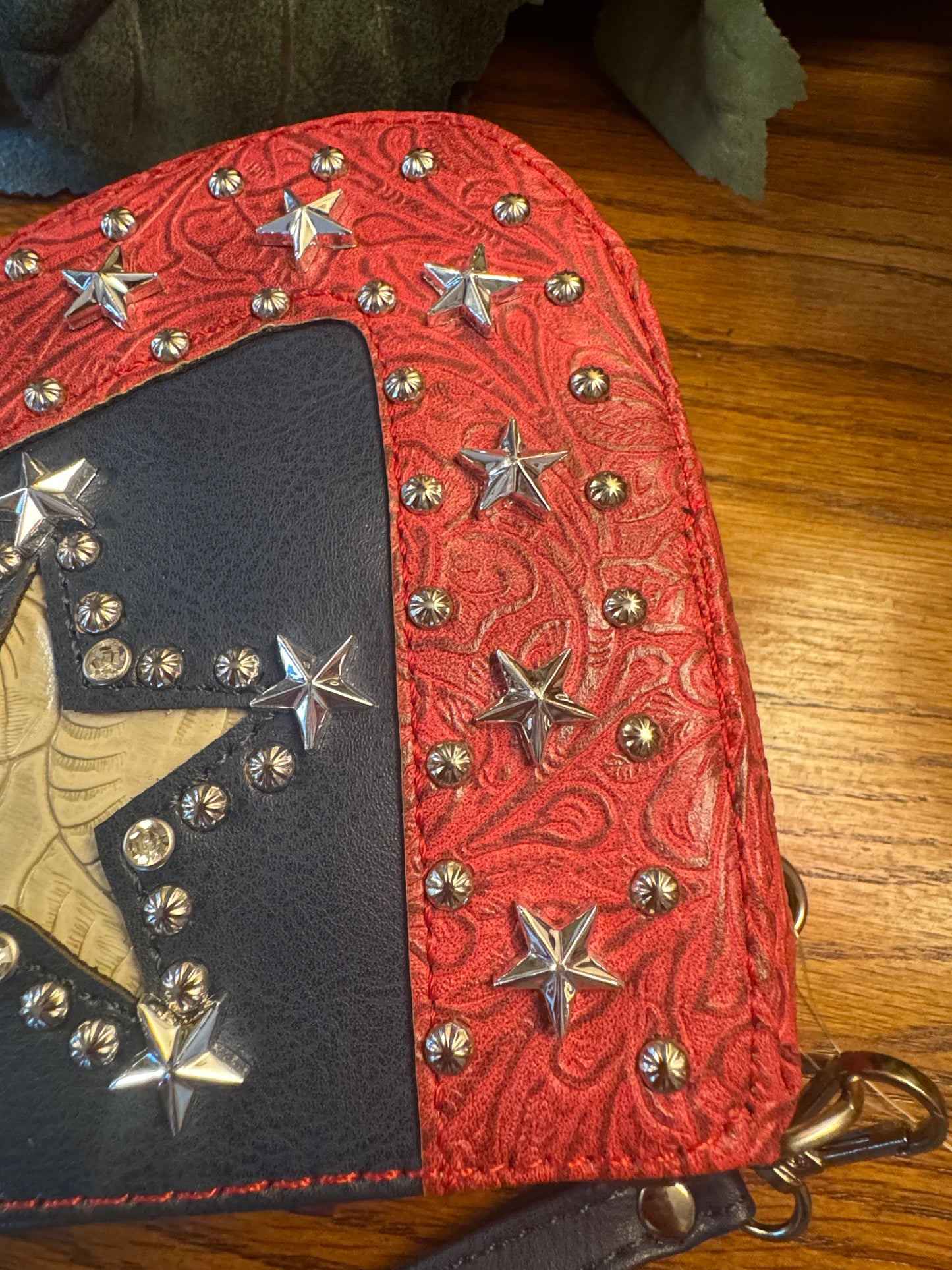 Star Red white Blue Studded Non Conceal Case