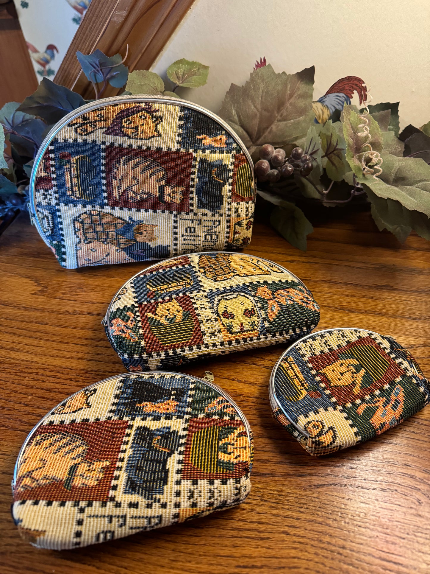 Cat Makeup Bag Cosmetic 4 piece Set