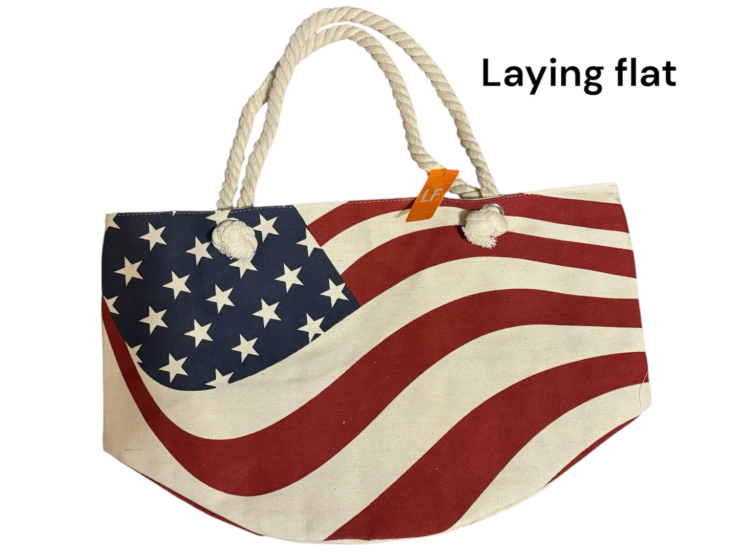 USA Flag Tote Beach Bag Extra Large