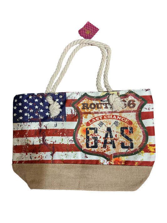 Route 66 the Mother Road Print Tote Beach Bag