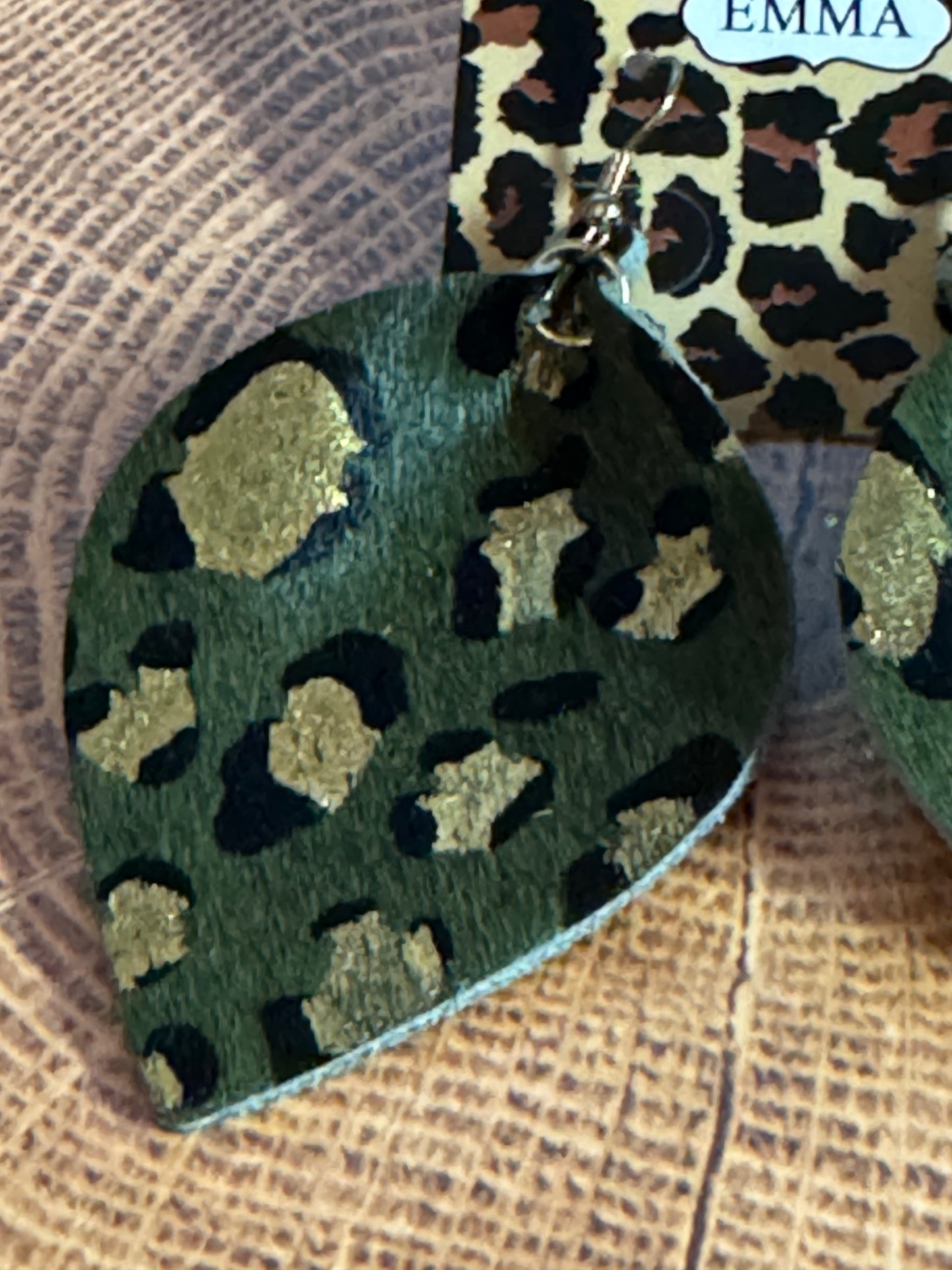 Emma Green Cheetah Print Multicolor Earrings