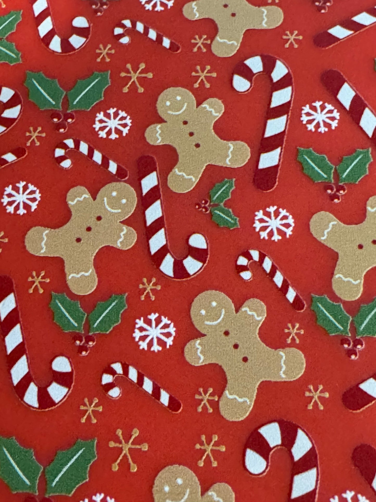 Christmas Gingerbread Pattern Red iPhone 15 Pro Max Soft Case