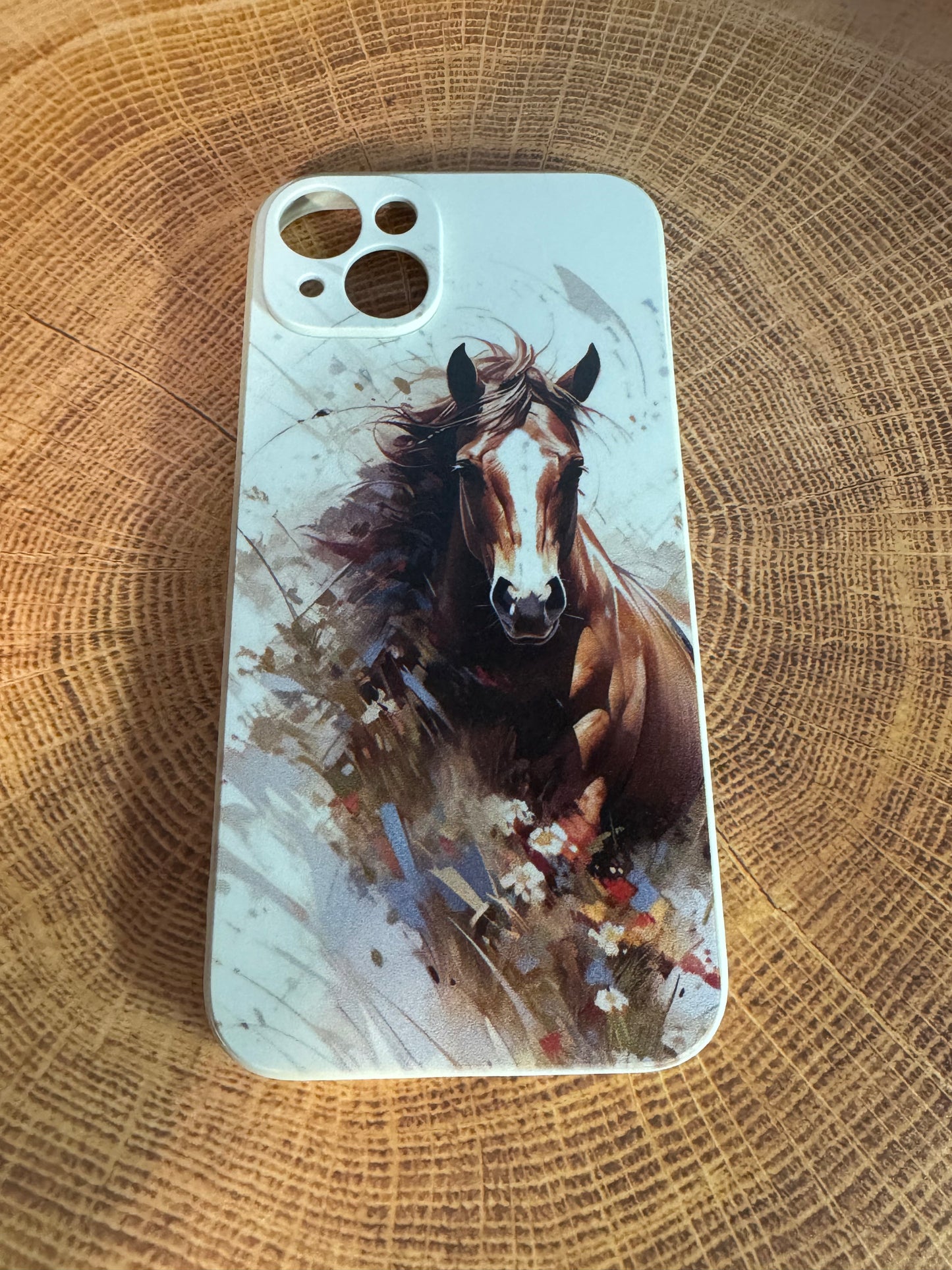 iPhone 14 or 15 Horse Galloping Soft Case