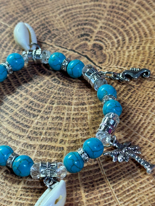 Under the Sea Creature Charm Shell Stretchy Bracelet
