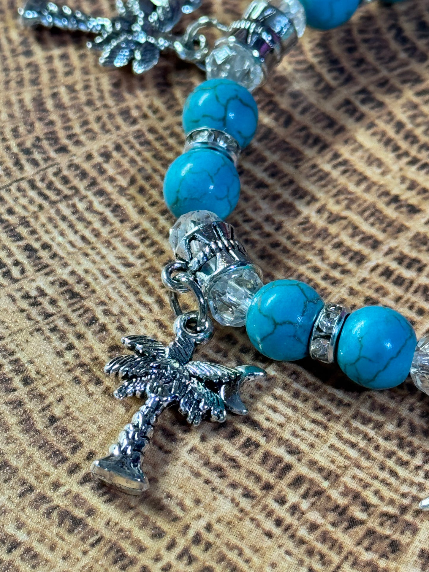 Mermaid Palm Tree Stretchy Bracelet