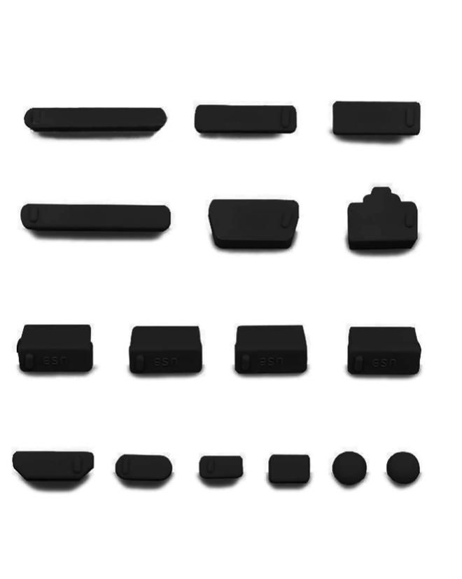 Laptop Dust Cover Plugs 16 piece set