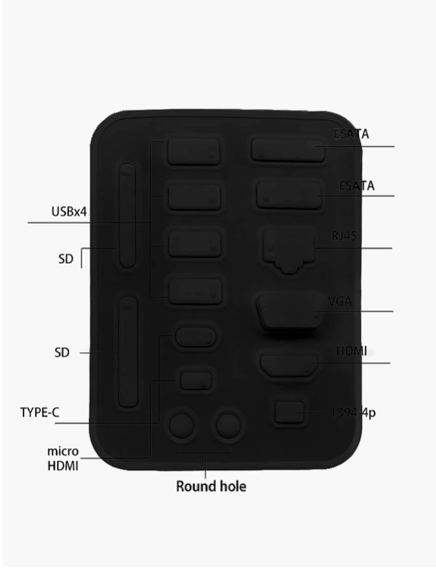 Laptop Dust Cover Plugs 16 piece set
