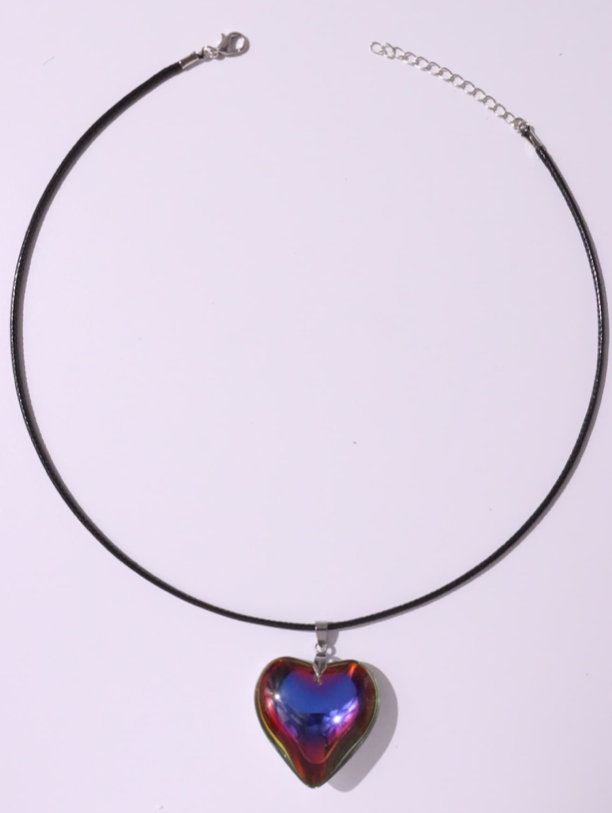 Titanic Multicolor Heart Necklace ( choice )
