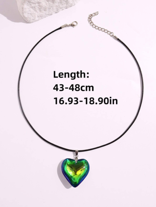Titanic Multicolor Heart Necklace ( choice )