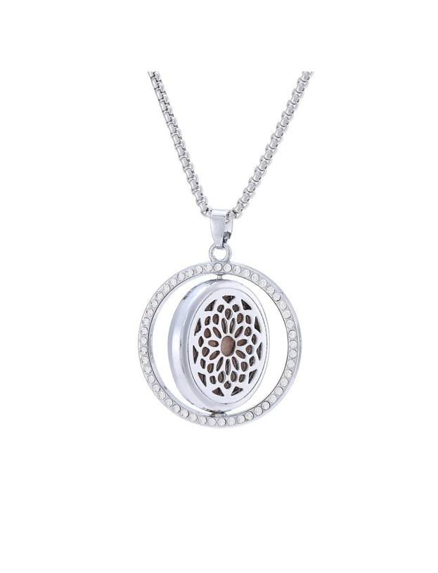 Stainless Steel Owl Pendant Necklace
