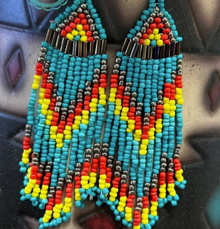 CHEROKEE SEED BEAD EARRINGS