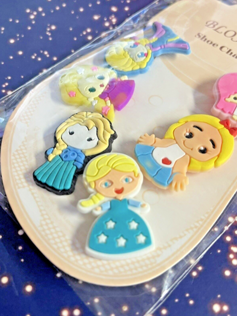 Princess 6 pack Shoe charms ( style 2 )