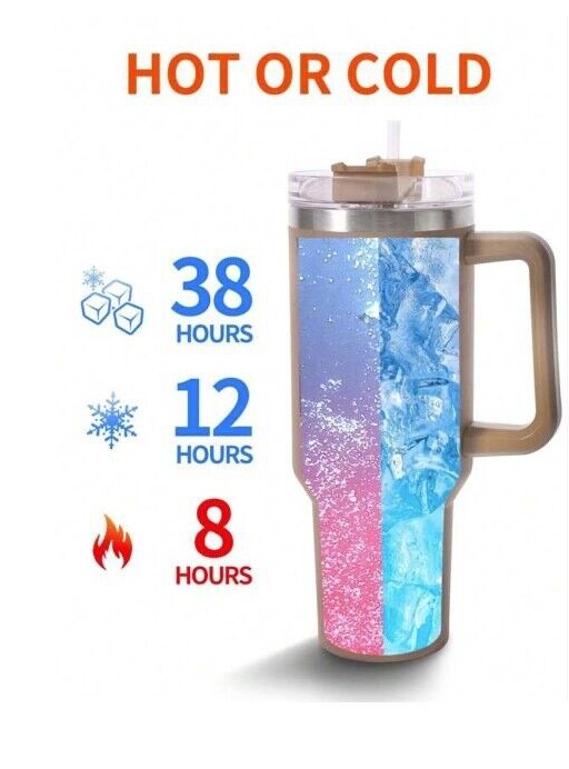 Unbranded Floral Multicolor Stainless Steel Double Insulated 40 ounce Tumbler