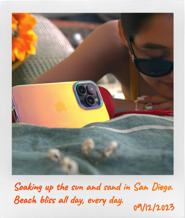 Holographic Iridescent iPhone 15 Pro Max Case