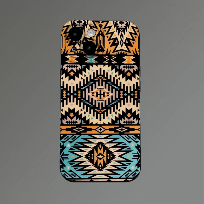 iPhone 15 Pro Max Soft Case Bohemian Multicolor Pattern
