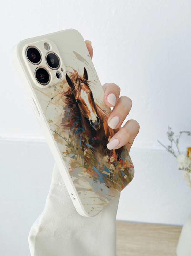 iPhone 14 or 15 Horse Galloping Soft Case