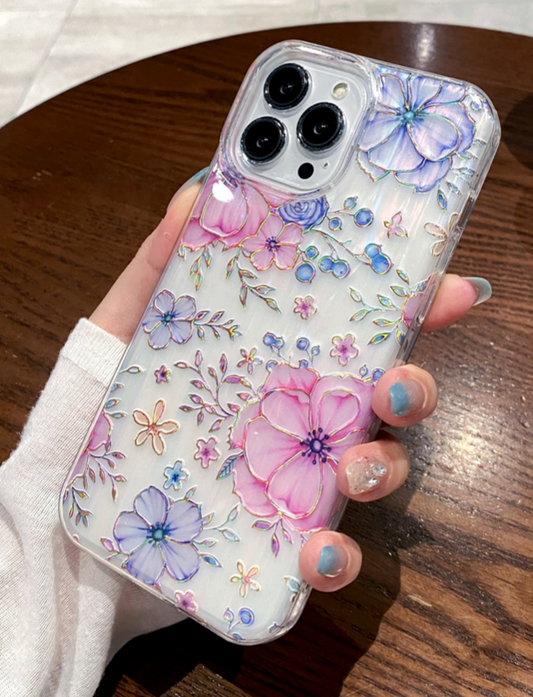 iphone 15 Pro Max Case Floral Pattern Multicolor