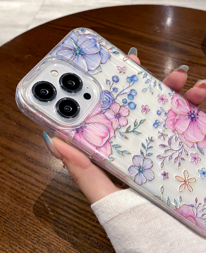 iphone 15 Pro Max Case Floral Pattern Multicolor