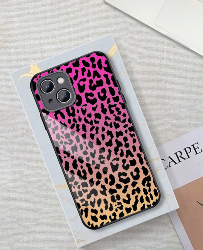 iPhone 14 Plus Leopard Print Colorful Patter Soft Case