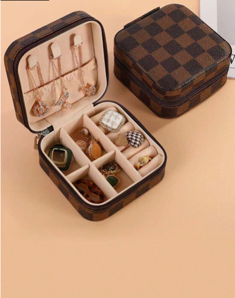 Fashion Square Jewelry Box Storage Multicolor Travel