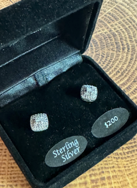 Bridge Diamond Stud Post Earrings