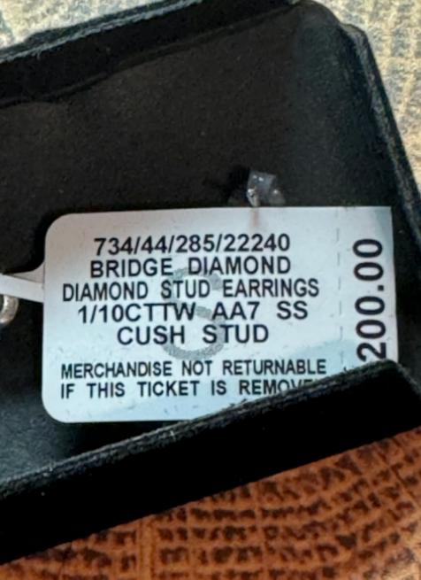 Bridge Diamond Stud Post Earrings