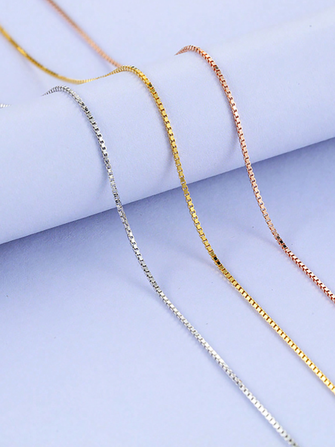 Box Chain Stainless Steel 20.5 inch Necklace