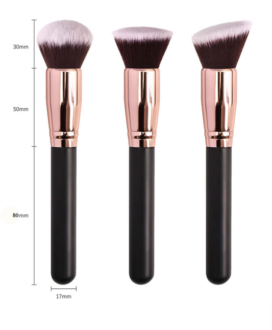 Makeup Brushes 3 piece set Contour Blush Foundation