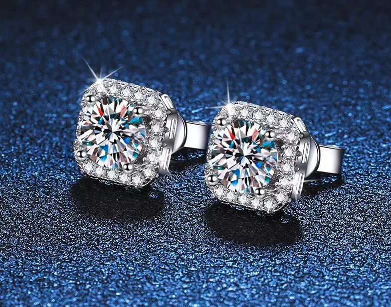 Cubic Zirconia Necklace and Earring Set Sterling Silver
