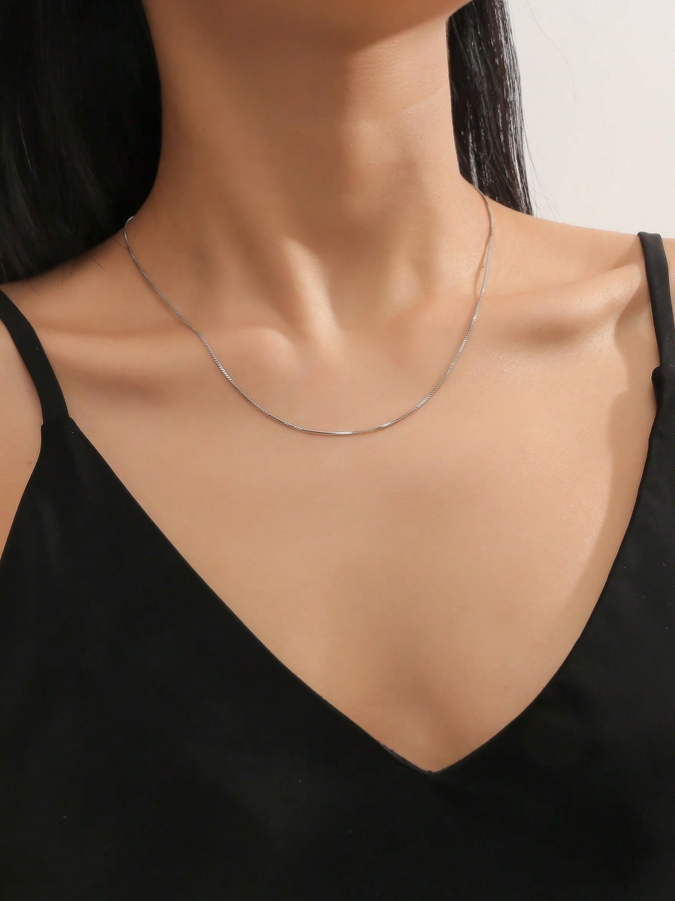 Box Chain Stainless Steel 20.5 inch Necklace