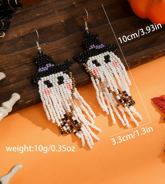 Halloween Ghost Multicolor Earrings